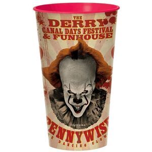 NWT It Chapter 2 Movie Pennywise Evil Clown Halloween Party Favor 32 oz. Plastic